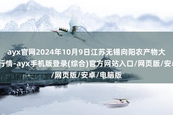 ayx官网2024年10月9日江苏无锡向阳农产物大市集价钱行情-ayx手机版登录(综合)官方网站入口/网页版/安卓/电脑版